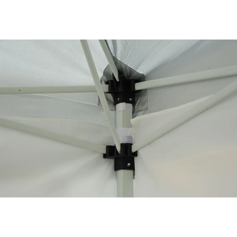 Outsunny Tonnelle barnum tente de réception pliante pop up dim. 6L x 3l x 2,55H m blanc + sac de transport