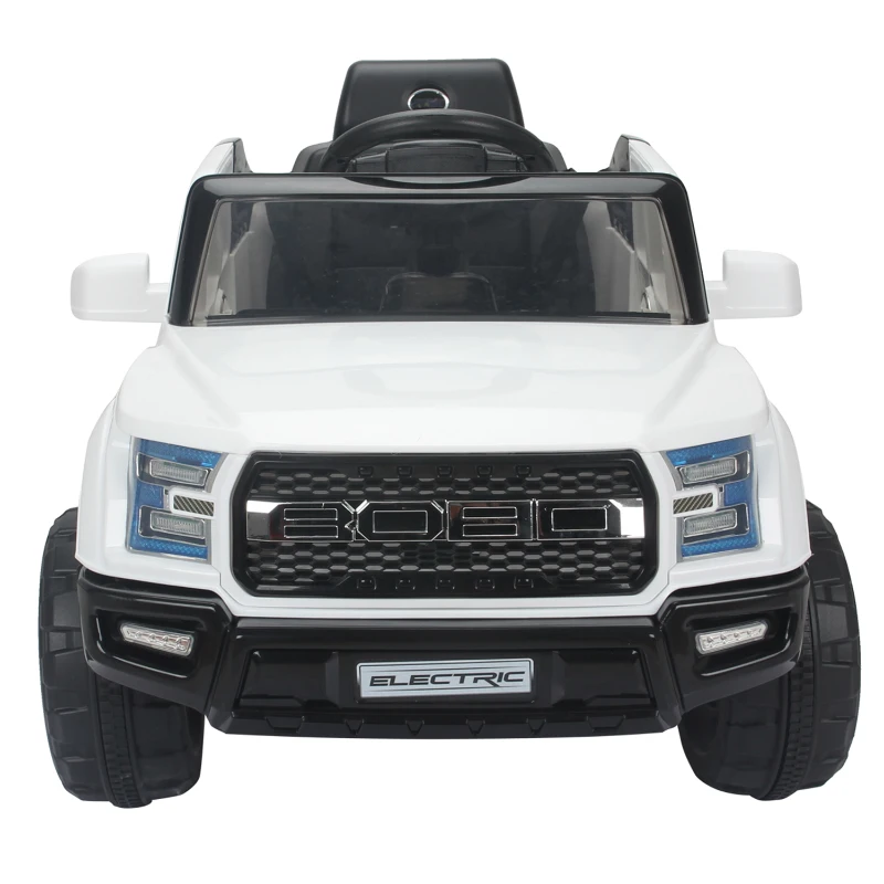 HOMCOM Voiture électrique 4x4 pour enfants max 5 Km/h 12 V effets sonores et lumineux blanc