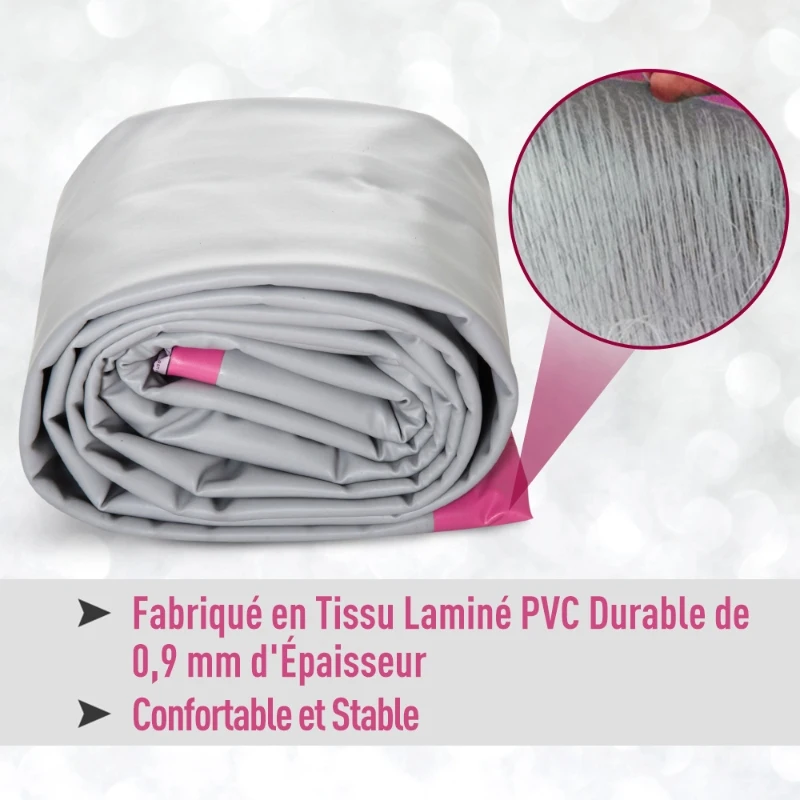 HOMCOM Airtrack tapis de gymnastique Air Track tapis de gym gonflable tumbling gymnastique dim. 300L x 100l x 10H cm tissu stratifié PVC