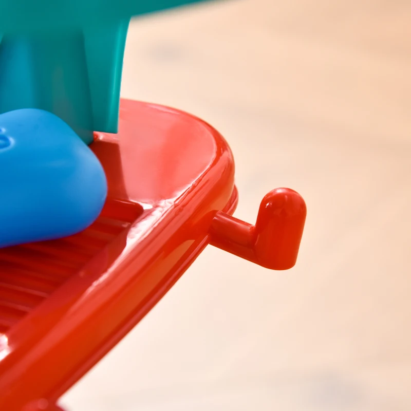 HOMCOM Jeu d'imitation Chariot de Nettoyage Enfant - Chariot de ménage Enfant - Total 22 Accessoires variés - ABS PP Bleu Rouge Blanc