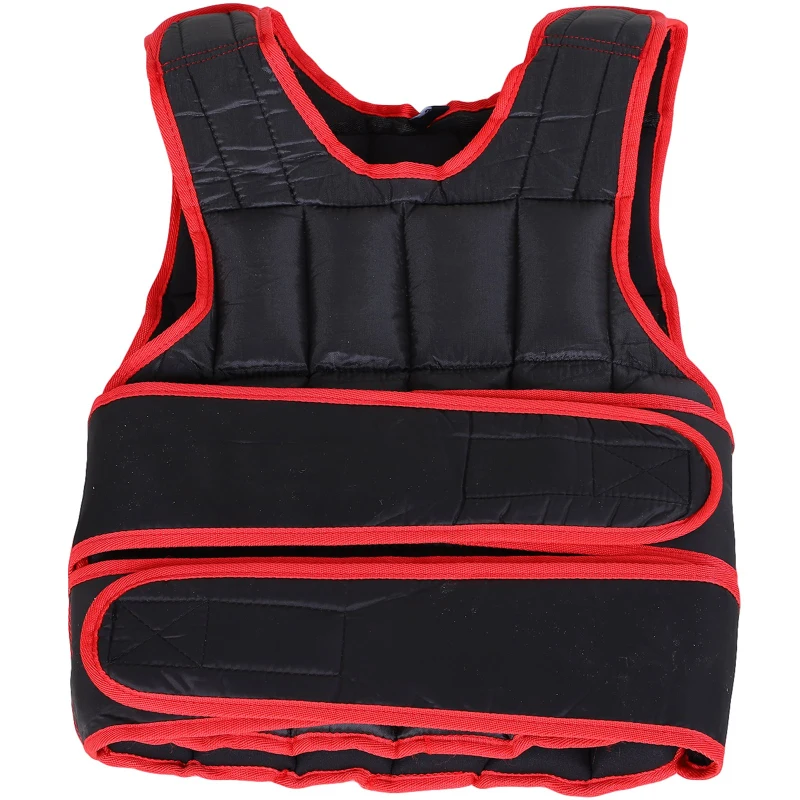 CAPITAL SPORTS Veste lestée de 10kg de poids pour entraînement fitness & endurance - Taille unique - Sangle ajustable - Nylon noir - Sport