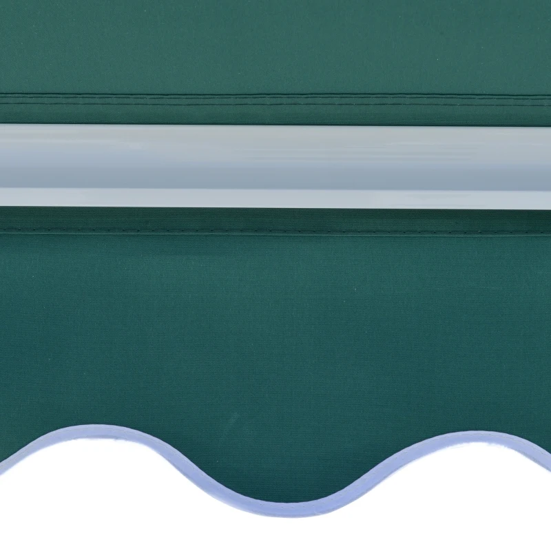 Outsunny Store banne Manuel Inclinaison réglable Aluminium Polyester imperméabilisé 70L x 120l cm Vert