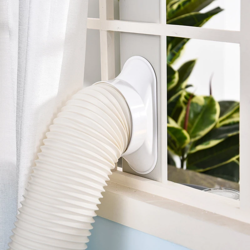 HOMCOM Climatiseur portable réversible froid chaud 12000 BTU/h max. - ventilateur, déshumidificateur - réfrigérant naturel R290 - télécommande - débit d'air 400 m³/h - blanc