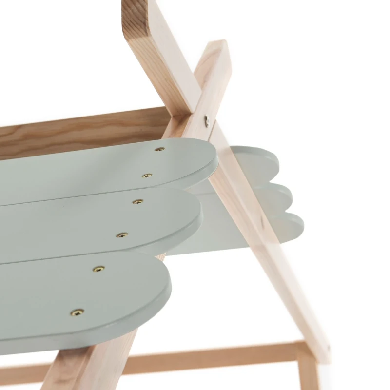 HOMCOM Lit cabane Enfant Compatible 90 x 190 cm/90 x 200 cm - Structure lit avec tête de lit, Pied de lit et sommier à Lattes Inclus - pin Massif MDF Classe E1 Vert