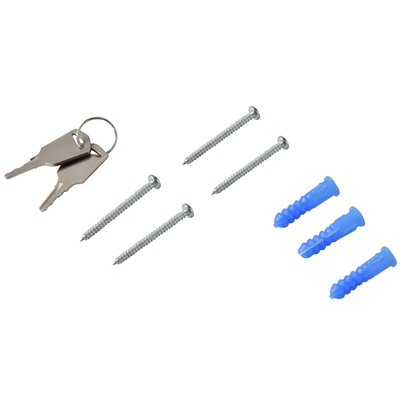 Vinsetto Vitrine d'affichage tableau d'affichage ouvert à 180 ° en alliage d'aluminium magnétique faible verrouillable 90 x 60 cm bleu et argent