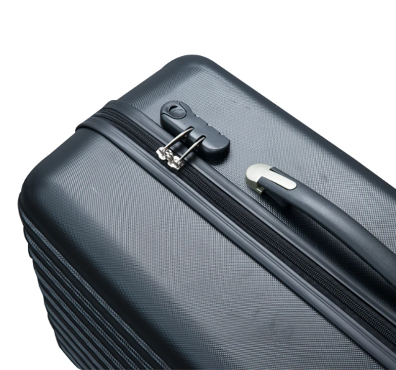 Lot de 3 valises rigide de voyage trolley bagage à roulettes 360°35 /55/75 litres abs noir neuf 15