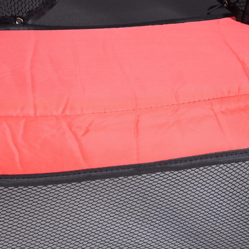 HOMCOM Trampoline de jardin enfants Ø 1,70 × 1,62H m filet de sécurité porte zipée couvre-ressorts + 6 poteaux rembourrés inclus rouge