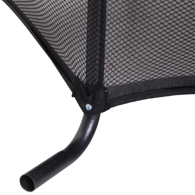 HOMCOM Trampoline de jardin enfants Ø 1,70 × 1,62H m filet de sécurité porte zipée couvre-ressorts + 6 poteaux rembourrés inclus rouge