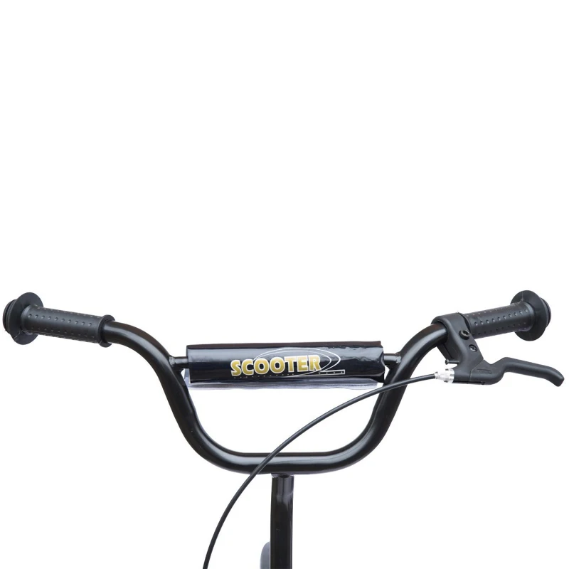 HOMCOM Trottinette patinette Enfants à partir de 5 Ans pneus 30 cm Guidon réglable poignée Frein et béquille Acier Bleu