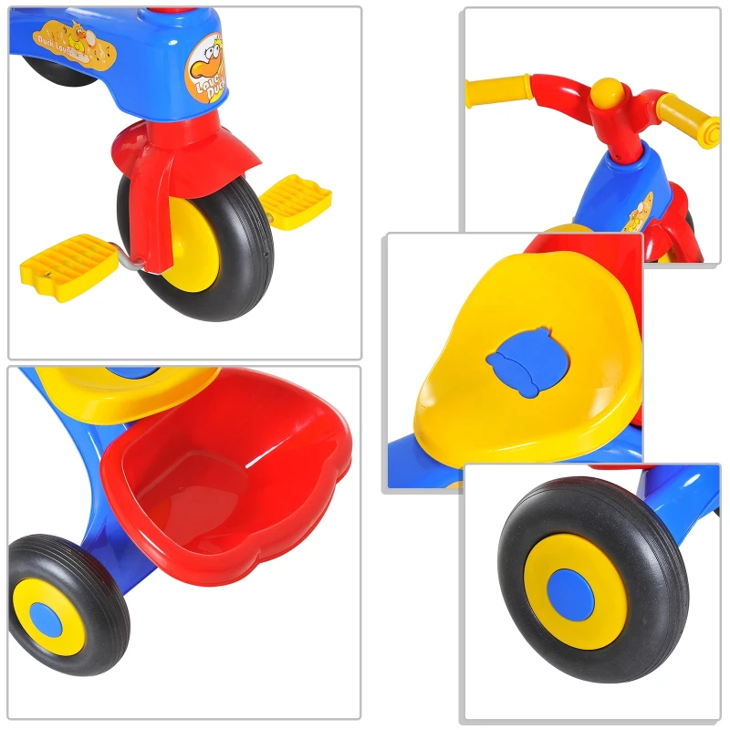 Homcom Tricycle Enfants Multicolore Klaxon Benne 60 x 42 x 45 cm