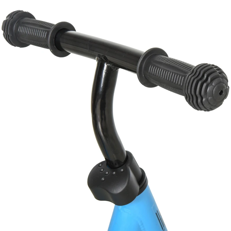 HOMCOM Draisienne enfant vélo sans pédales pour enfants de 3 à 6 ans selle hauteur réglable 35 Kg Max. structure en métal  71 x 32 x 56 cm bleu ciel
