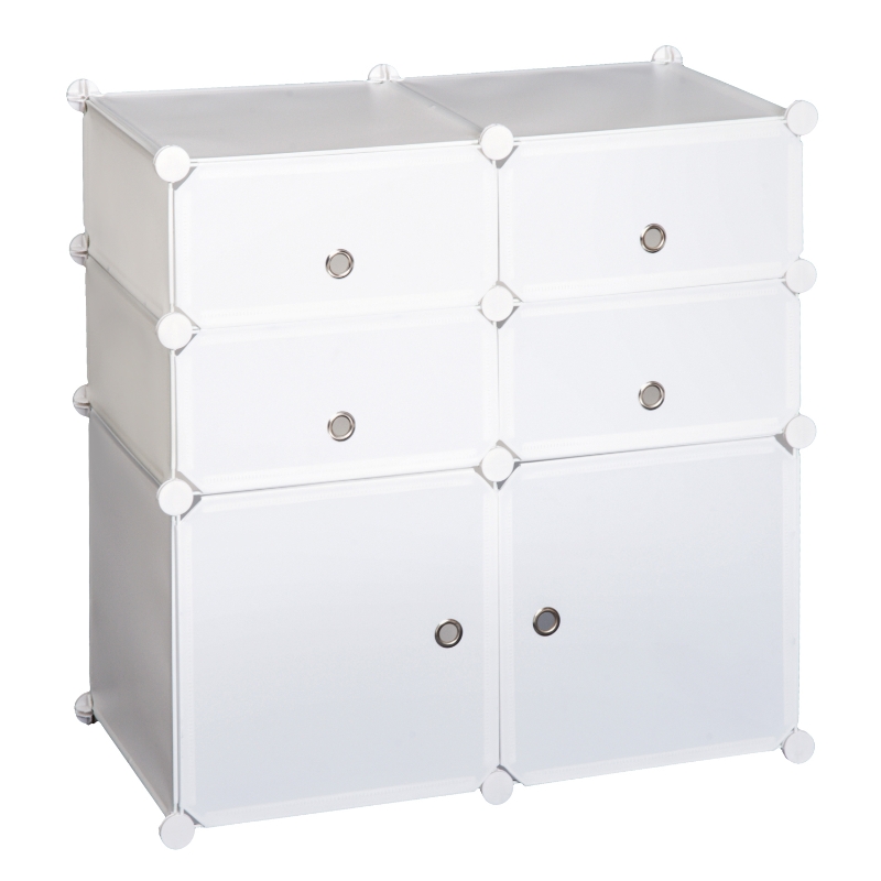 Homcom Étagère à Chaussures à 6 Compartiments 75 x 37 x 73 cm