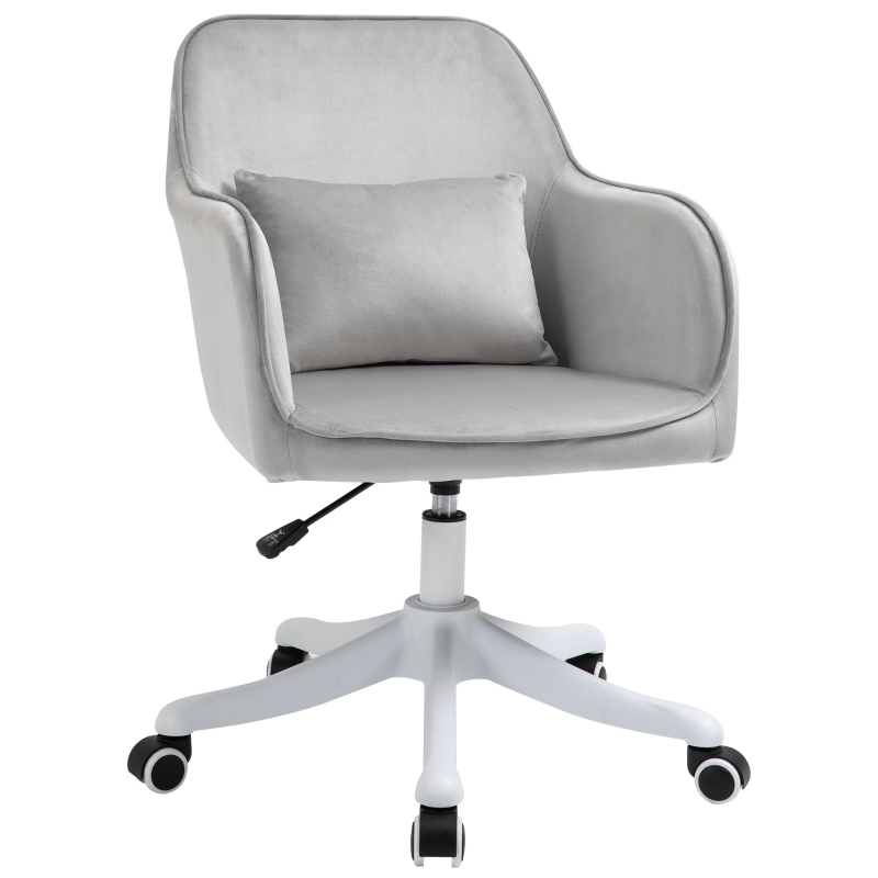 Vinsetto Chaise de bureau massante velours