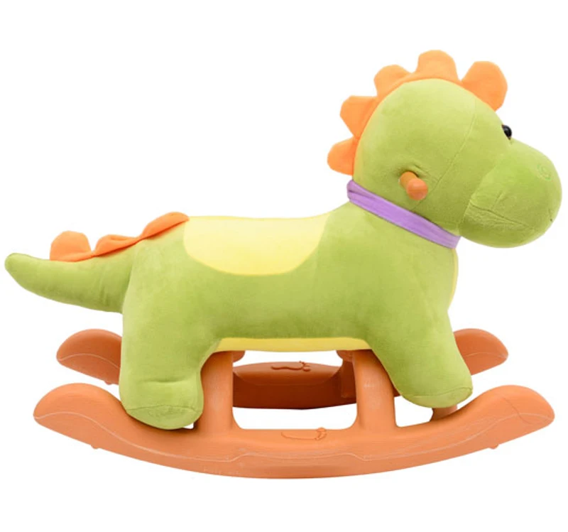 Jouet à bascule cheval à bascule modèle dinosaure vert