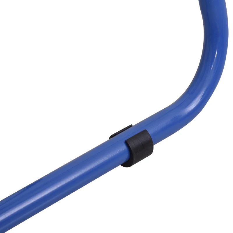 HOMCOM Chevalet de conférence pliable - tableau blanc magnétique double face - pivotant, réglable en hauteur 73L x 45l x 92-158H cm - bleu