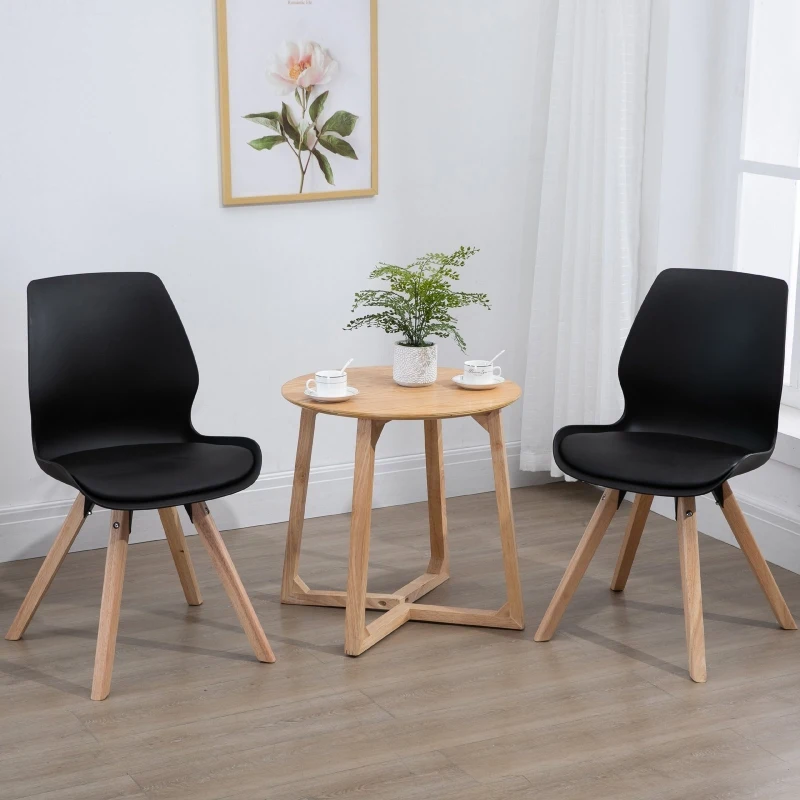 Lot de 2 chaises de salon design scandinave