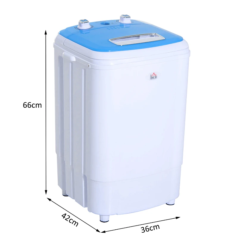 Mini machine à laver 250 W bleu blanc