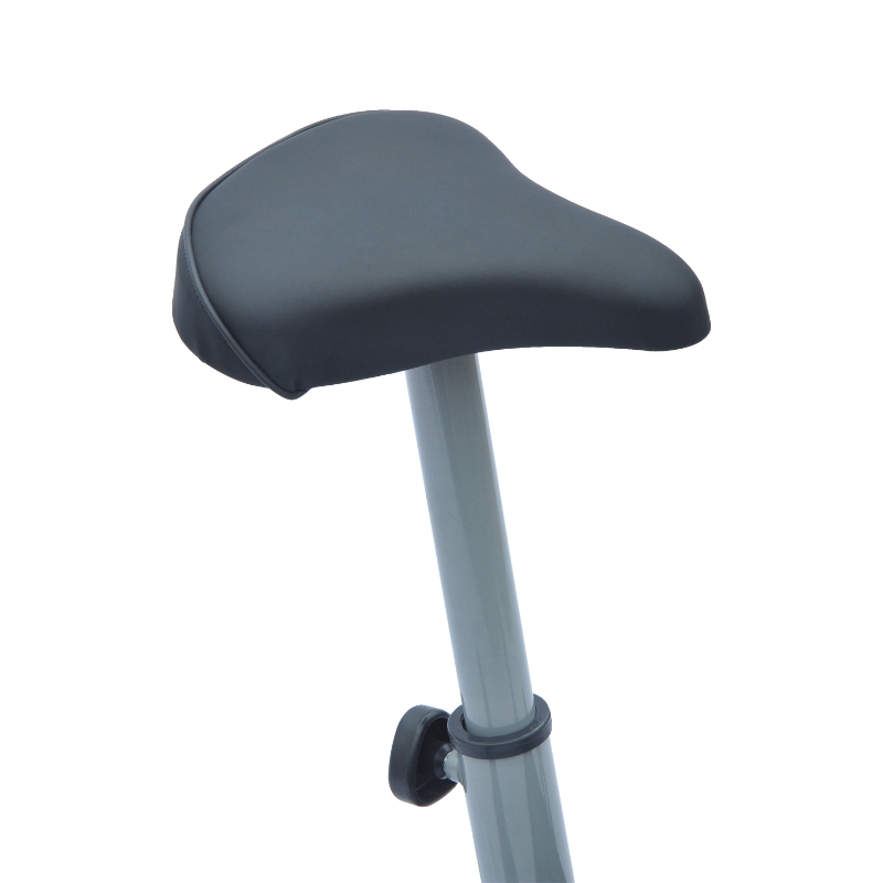 Vélo D’appartement Compteur LCD Selle Réglable Acier Argent et Rouge