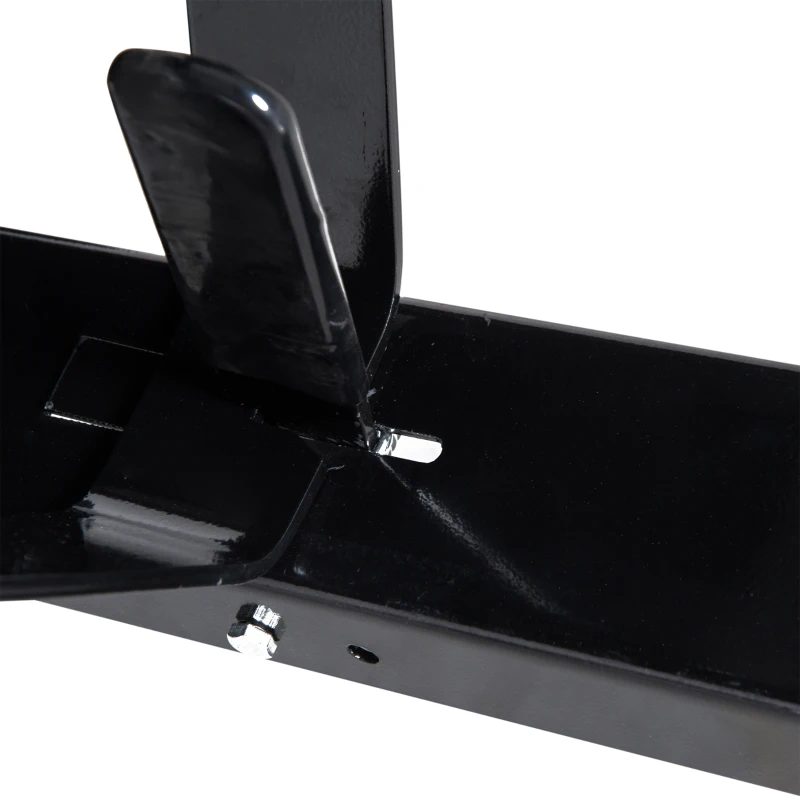 Outsunny Remorque Basculante pour Tracteur Noir 150 x 83 x 7 cm