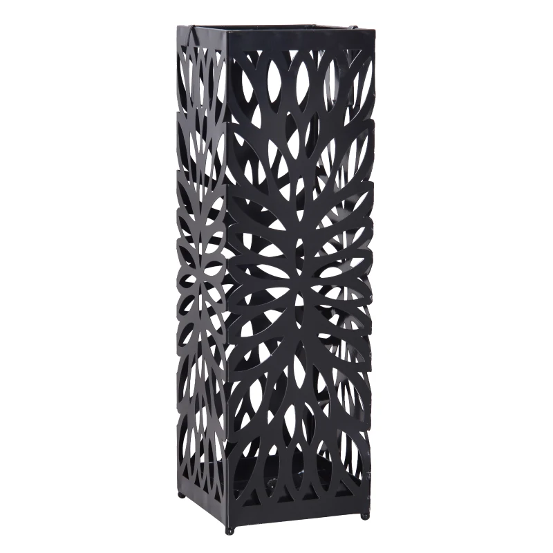 Homcom Porte-parapluies contemporain noir