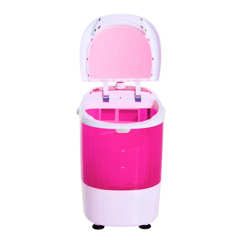 Mini machine à laver 170 W rose blanc
