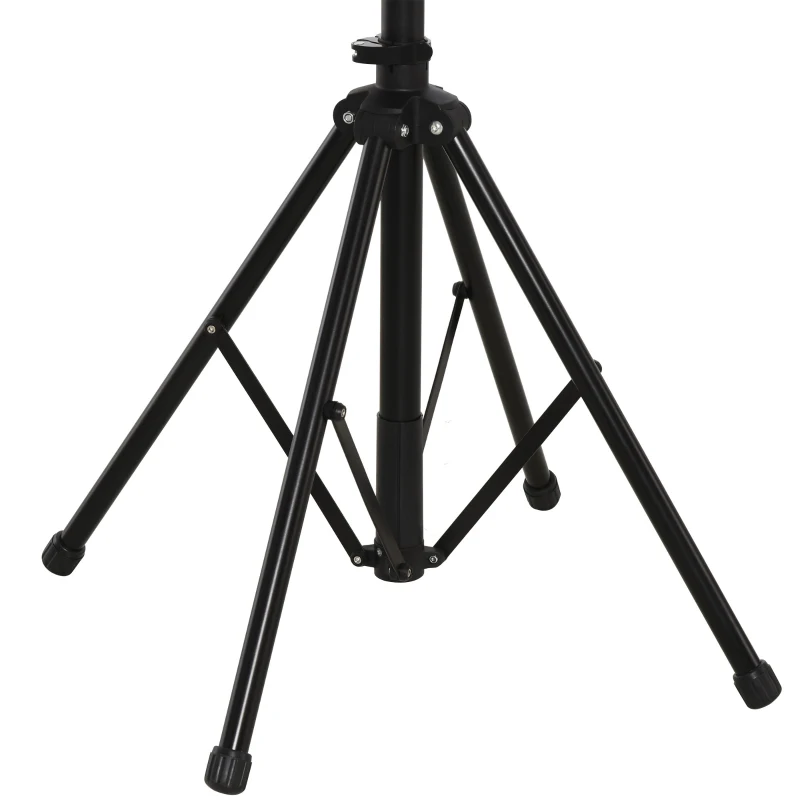 HOMCOM Pied d'atelier vélo pliable réparation support pied de montage hauteur réglable 2 vélos max. acier noir alu.