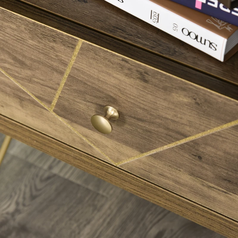 Meuble de Rangement avec 3 Étagères et Tiroir 48 x 39 x 87,2 cm Brun