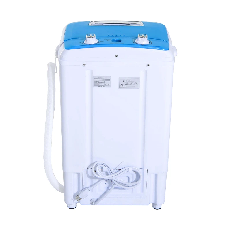 Mini machine à laver 250 W bleu blanc