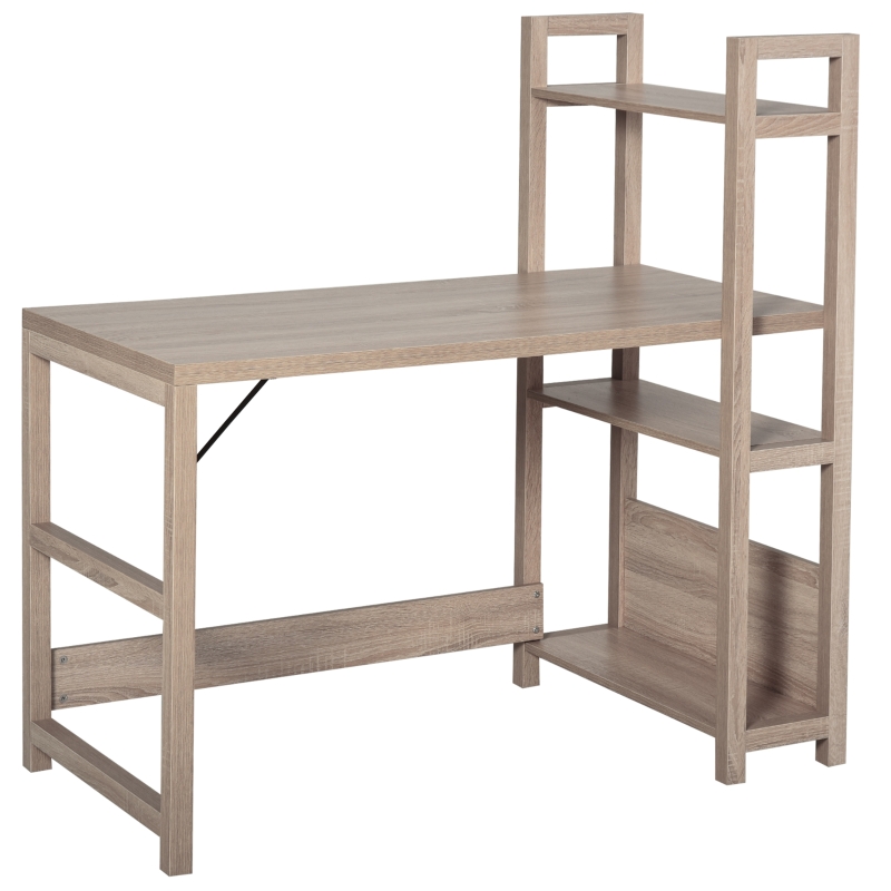 Bureau bibliothèque 2 en 1 - 3 étagères