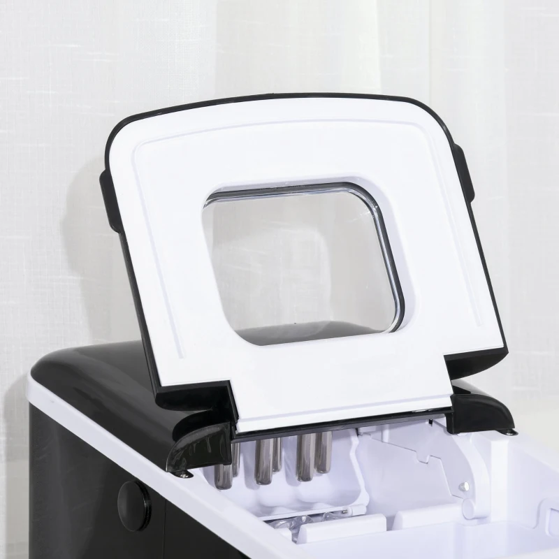 Machine à glaçon 120 W - réservoir eau 1,8 L - réservoir glace 0,8 Kg - PP noir