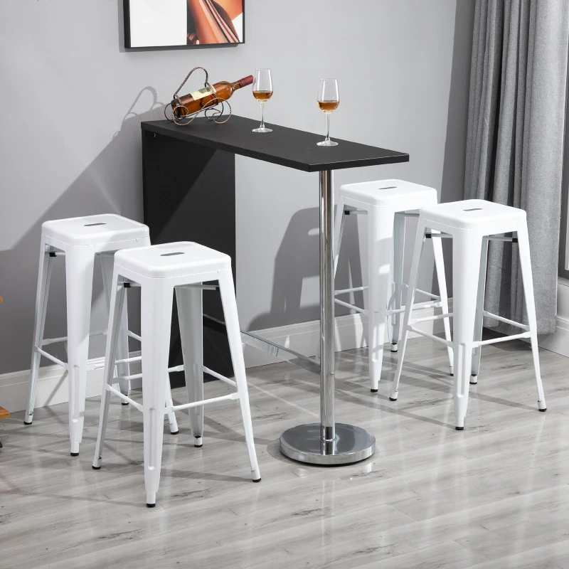 Lot de 4 tabourets de bar industriel