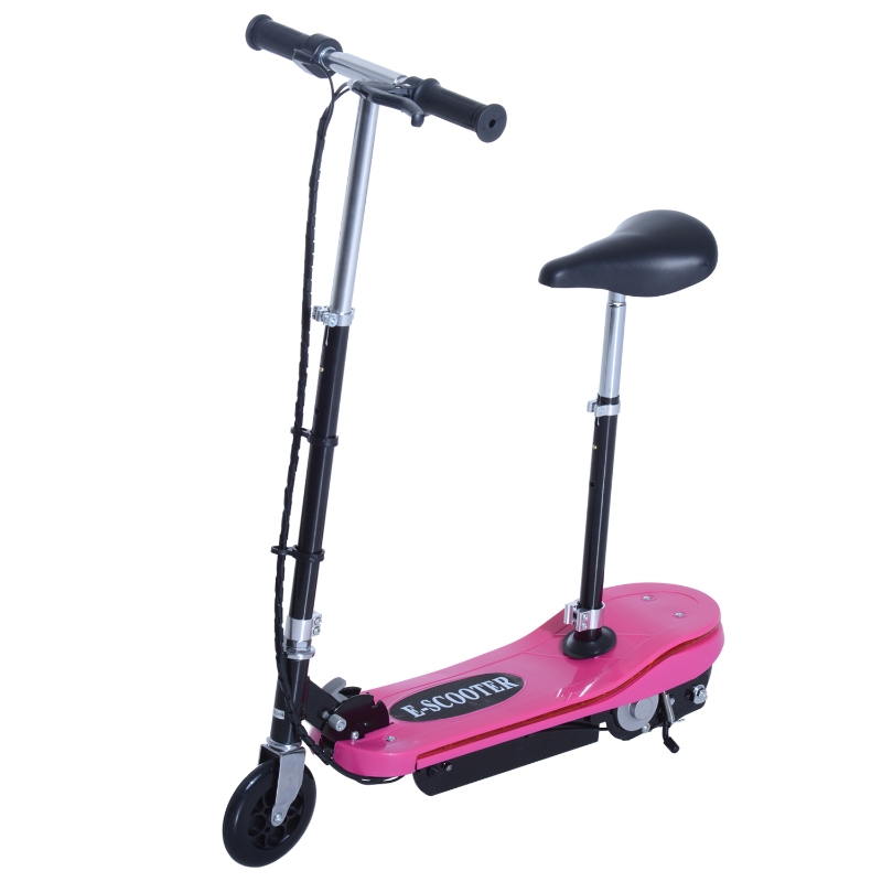 Homcom Trottinette Électrique Enfant 120 W Rose 82 x 37 x 96 cm