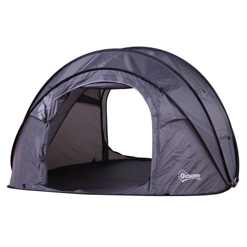 Tente de camping pop-up 3-4 personnes noir