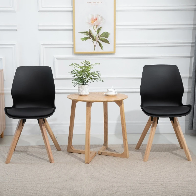 Lot de 2 chaises de salon design scandinave