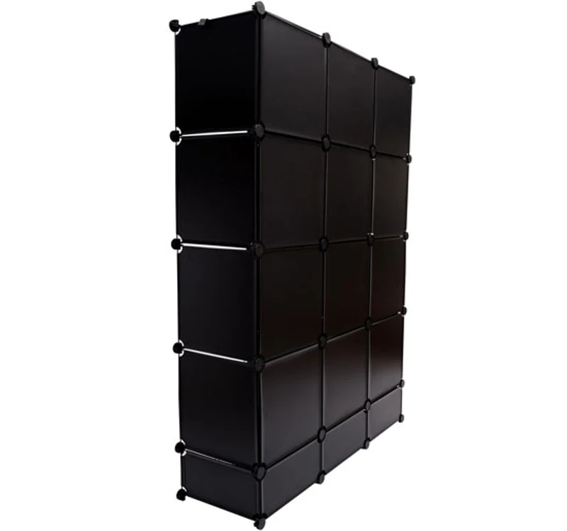 Armoire plastique etageres penderie 165x110x37cm neuf