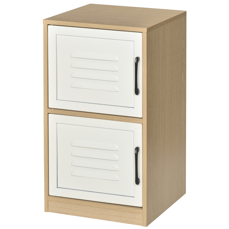 Caisson de bureau rangement bureau 2 portes métal