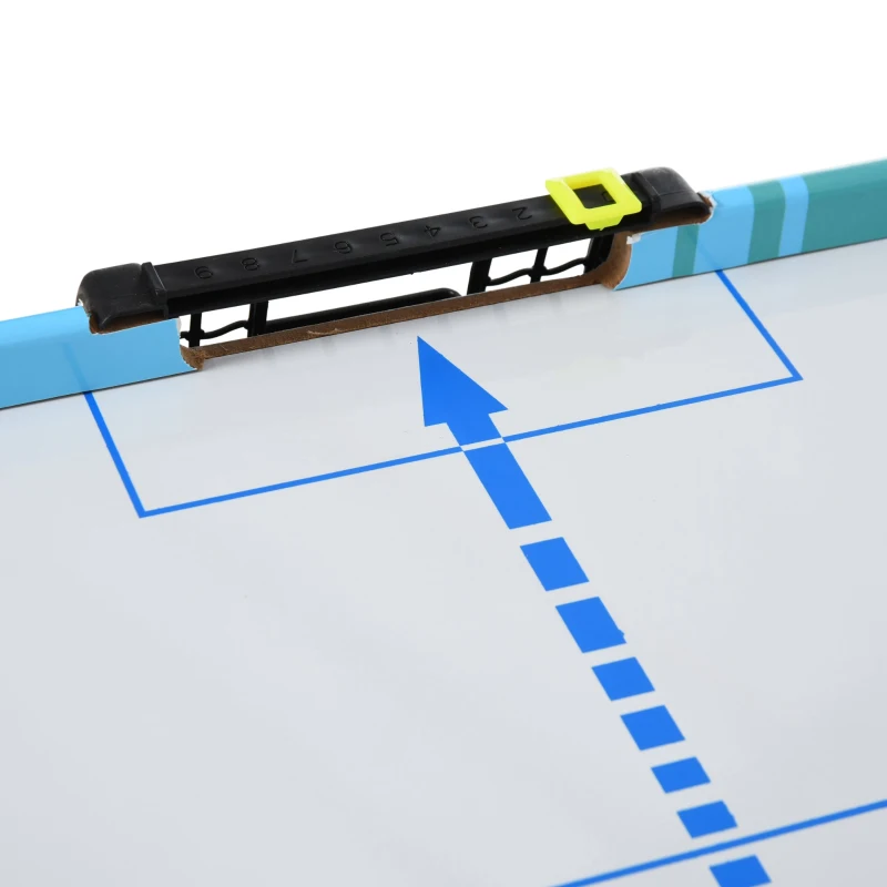 HOMCOM Table multi-jeux 4 en 1 air track curling bowling ping-pong MDF noir bleu