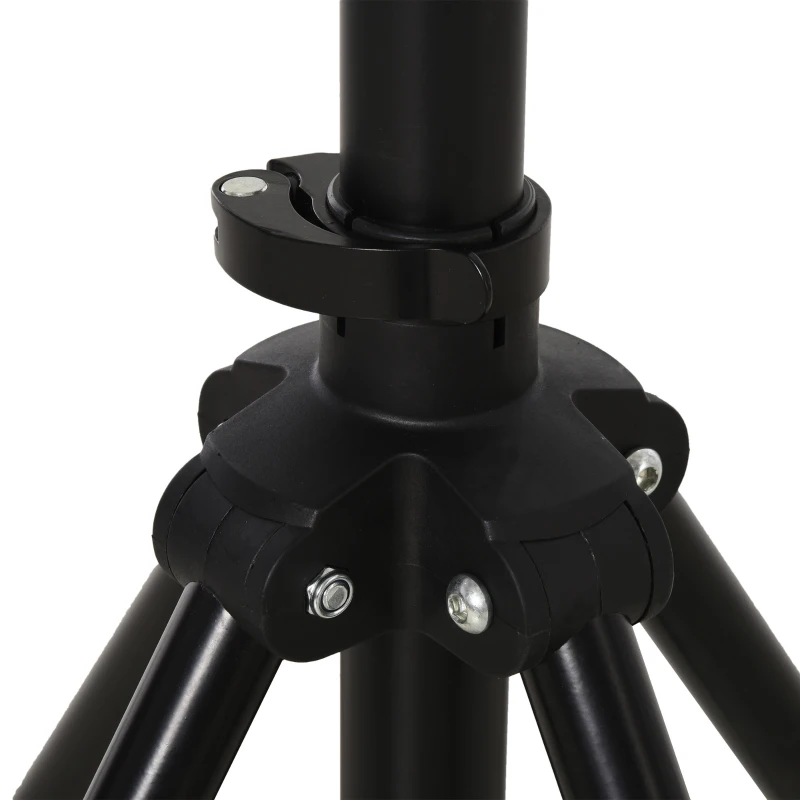 HOMCOM Pied d'atelier vélo pliable réparation support pied de montage hauteur réglable 2 vélos max. acier noir alu.