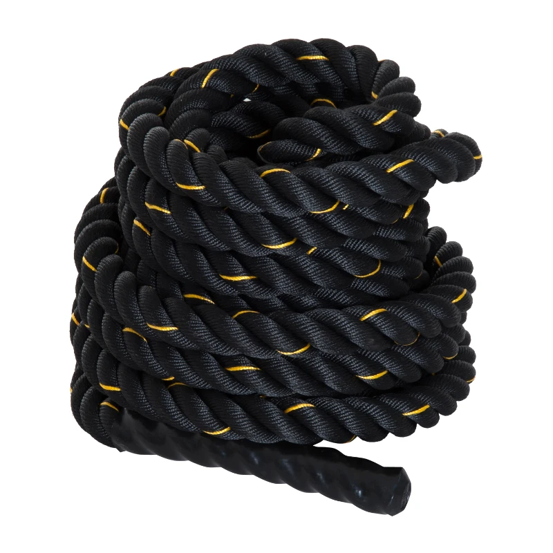 Corde de bataille d'entrainement Ø 3,8 cm 12 m noir