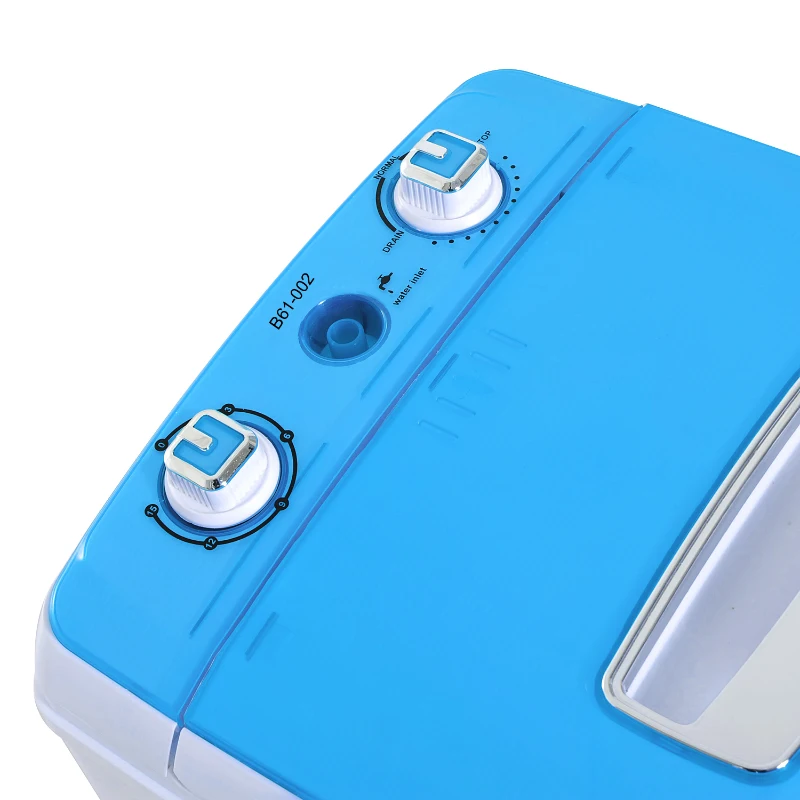 Mini machine à laver 250 W bleu blanc