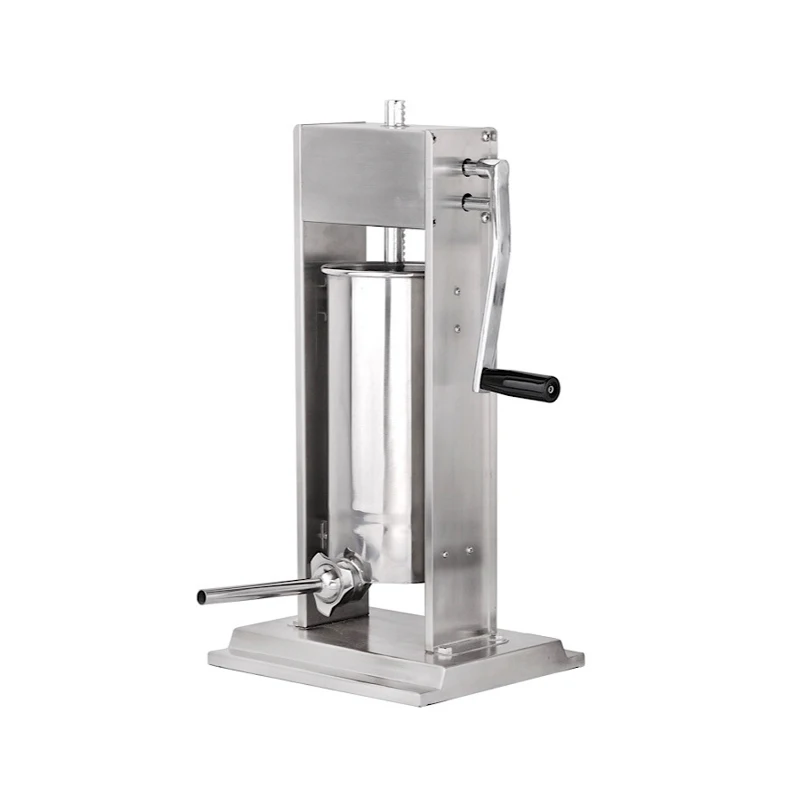 Machine à saucisse poussoir à viande pro restaurant famille diy manuel inox 3 litres 4 tubes de remplissage (16mm,22mm,32mm,38mm) 03
