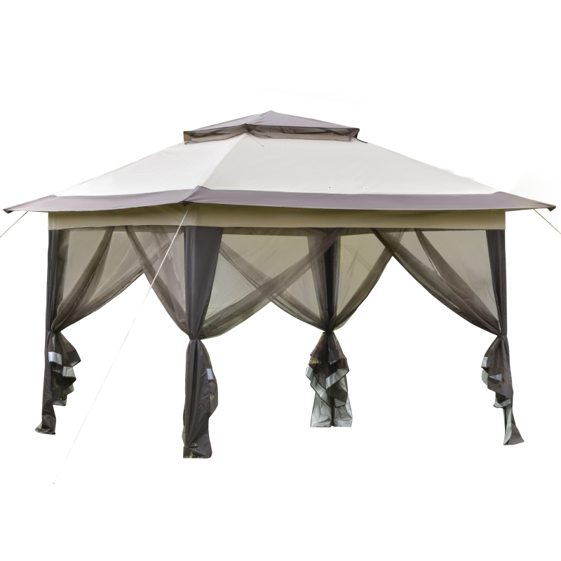 Tonnelle barnum de jardin pop-up pliant moustiquaires + sac transport