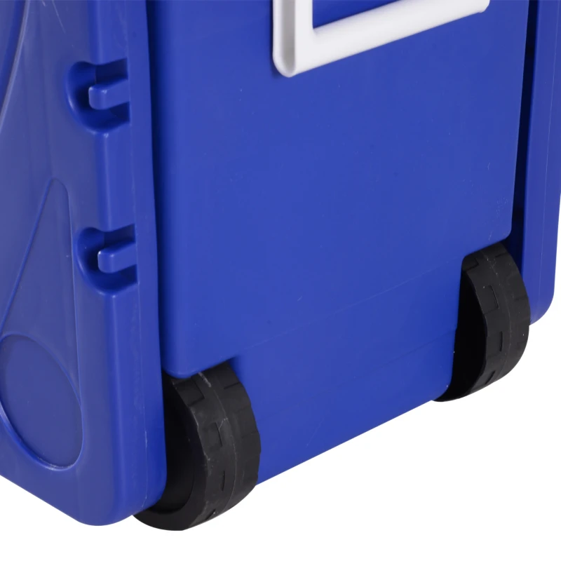 Glacière roulante 28L multifonctions bleu