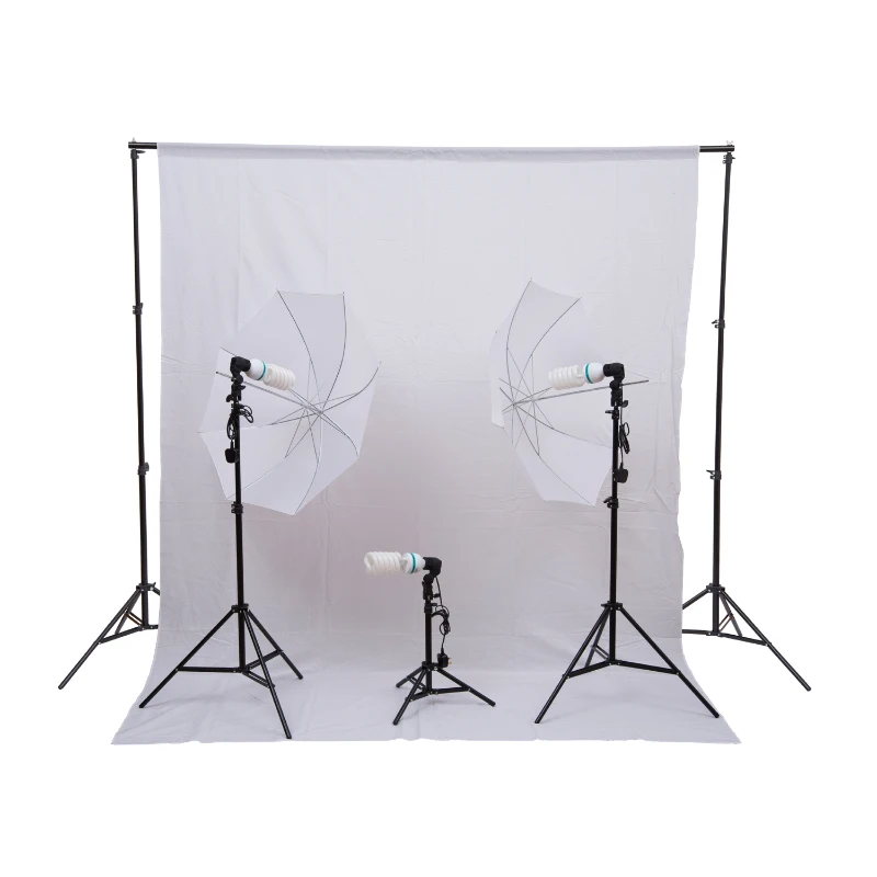 Homcom Pack Photographe pour Studio Professionnel avec kits Blanc