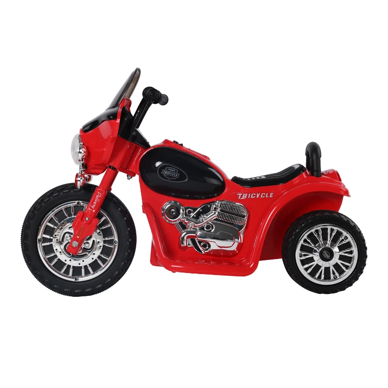 Homcom Moto Électrique pour Enfant en Métal Rouge 80 x 43 x 55 cm