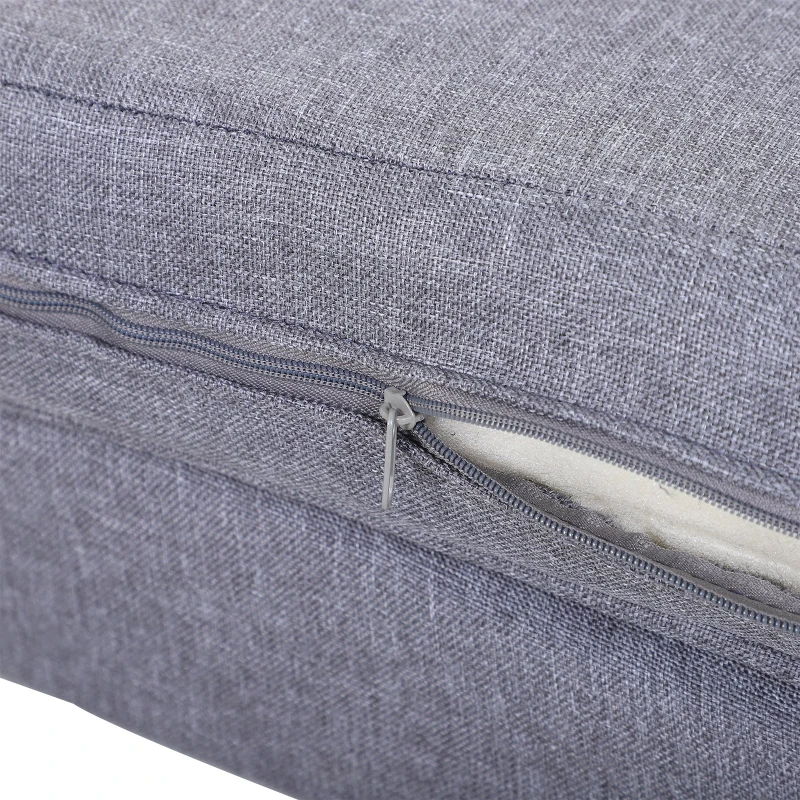 PawHut Canapé chien lit pour chien chat grand confort coussin moelleux extensible dim. 75L x 40l x 31H cm lin gris