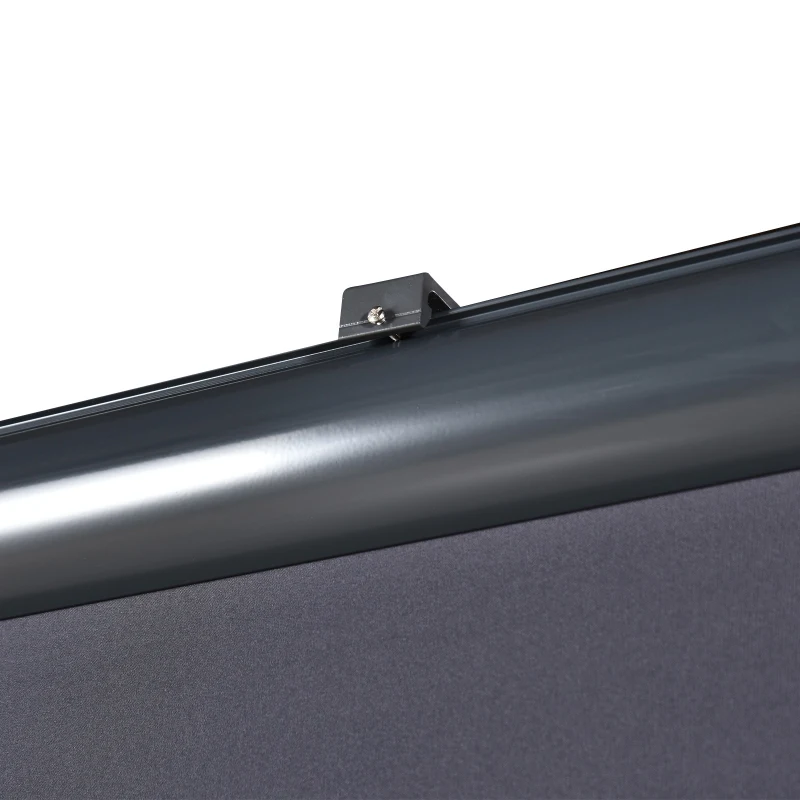 Store extérieur vertical manuel rétractable gris