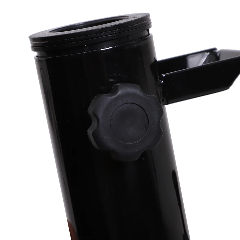 Outsunny Support à parasol fixation de parasol pour balcon barrière garde-corps métal plastique noir