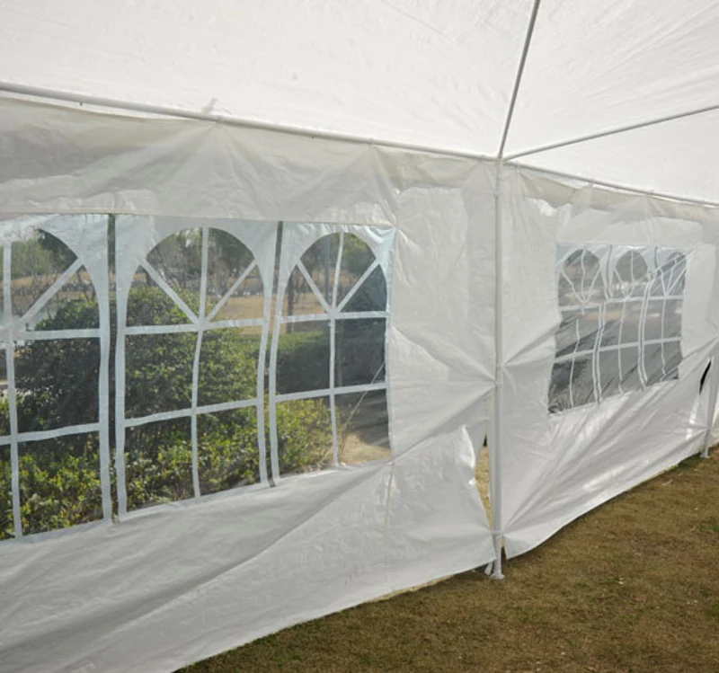 Tente de reception tonnelle pavillon chapiteau barnum party tent 3x9m blanc neuf 19