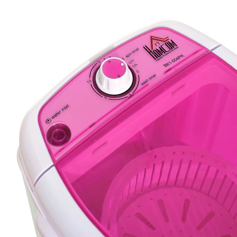 Mini machine à laver 170 W rose blanc